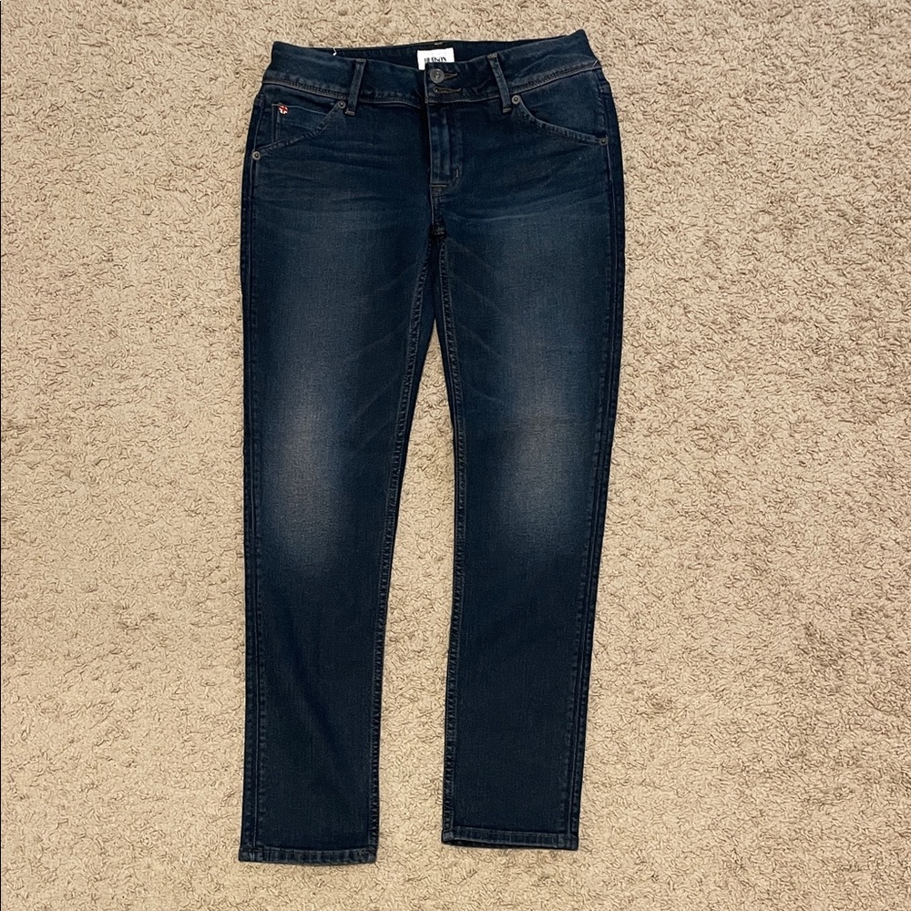 Hudson Collin Skinny Ankle Jean inseam 28” Dark Wash Stretch Denim NWOT size 27